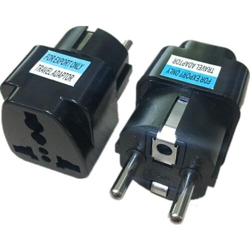 100pcs Universal KR EU Travel Adapter EU European Euro Travel Adapter Power Charger Sockets Electric AC Converter Outlet