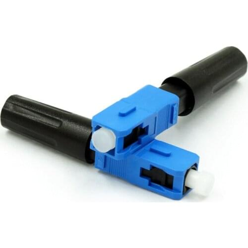 20pcs/lot Optic Fiber Connector FTTH SC Fast Connector Telecom Standard