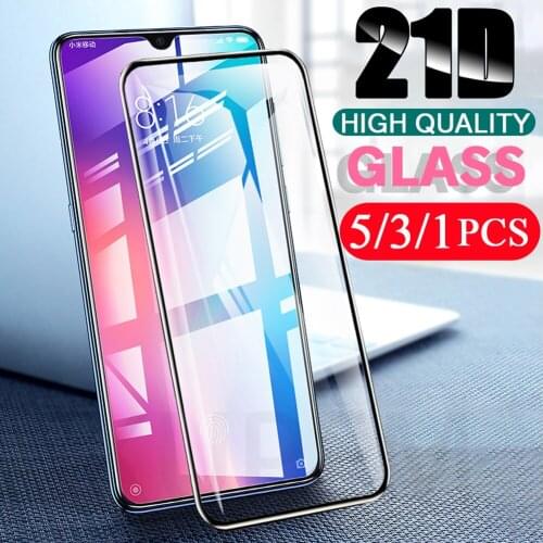 5/3/1Pcs full cover for xiaomi mi A2 lite A3 lite tempered glass phone screen protector on the glass protective film smartphone