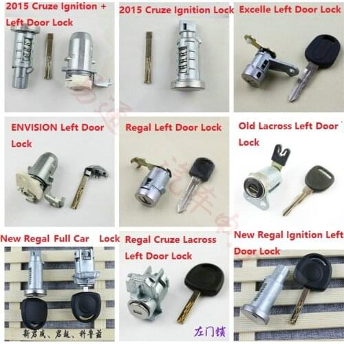 Buick Serials Lacross Car Central Door Lock Core For Cruze Regal Ignition Lock Replace with Key Front Left car lock Core