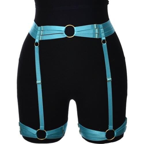 Elastic Lingerie Cage Dance Wear Bondage Stocking Leg Garter Adjustable Harness Belt Suspender Fashion Body Cage