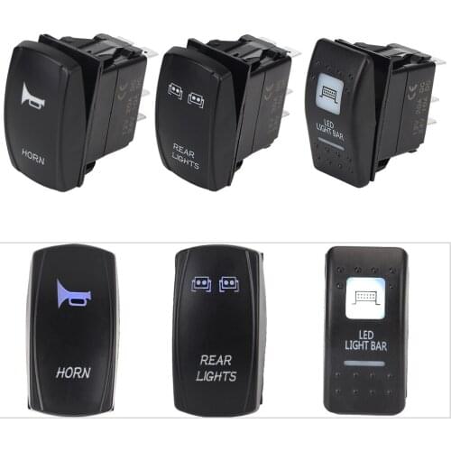 Illuminated LED WINCH Led light Bar UTV ​For Polaris DC12-24V Horn For Can Am Maverick Commander Rocker Switch Rear Front lights