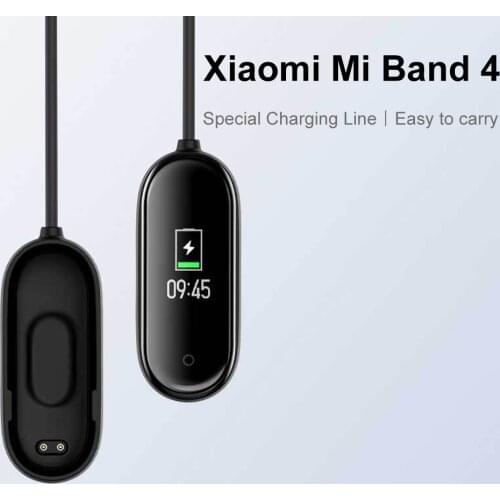 USB Charging Cable For Mi Band 4 Replacement Cord Charger Adapter For Xiaomi Mi Band 4 Magnetically Absorbing Charging Line TPE