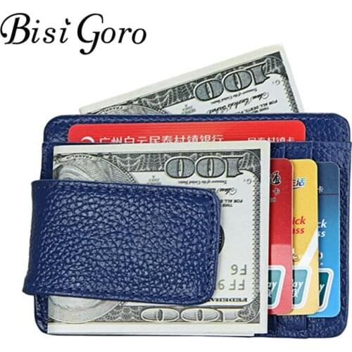 Bisi goro 2019 foreign trade explosives real pickup bag wallet burglar swipe card set RFID wallet magnet card holder card bag