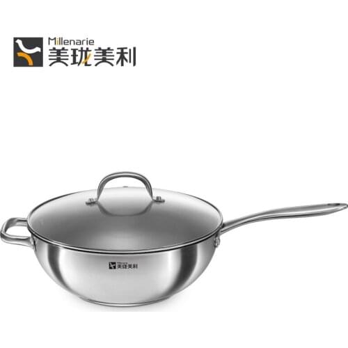 Mixine Series Stainless Steel Modern Kitchen Cookware Cooking Tools Frying Pan No-stick 30cm Wok