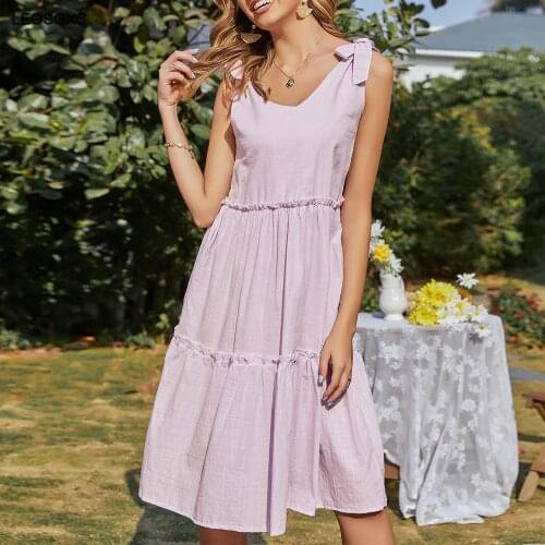 Льняные летние платья LEOSOXS China At AliExpress