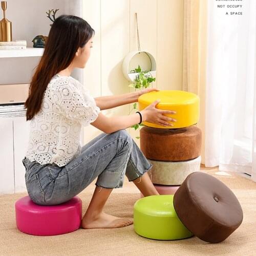 Мебель для дома стул Small Stool Household Furniture Fashion Simple Round Stools Creative Sofa Chair Adult Solid Wood Chairs