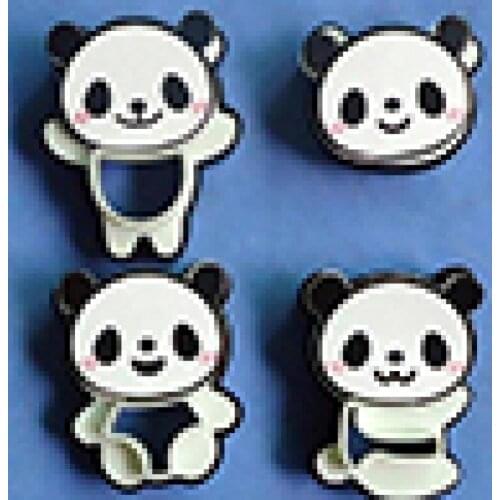 Cartoon Cake Mold Cute Panda Cake Cookie Cutter Candy Kitchen Decorating Mould Tool 12pcs White Black Frame Stamp Pan