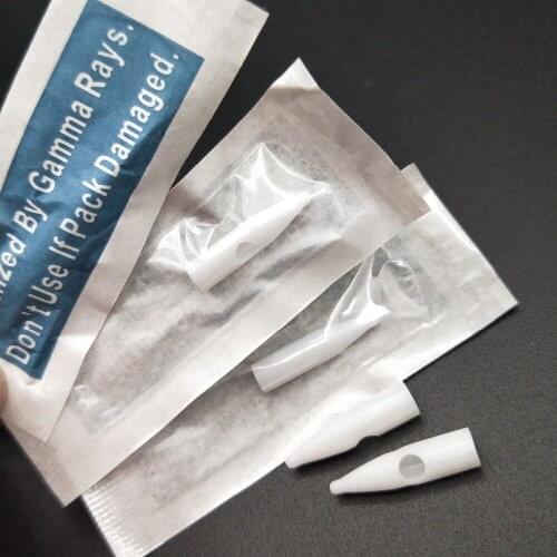 50pcs/lot White 3R Needle Tips Dragon/Mosaic/Merlin Machine 3RL Needle Caps For Permanent Makeup 3D Eyebrow Tattoo