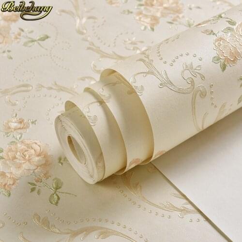 Beibehang papel de parede 3d European Fabrics vintage wallpaper for walls 3 d floral Wall Paper roll wallpapers for living room