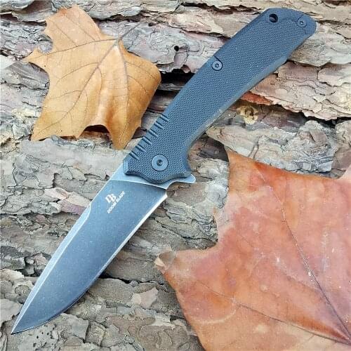 Outdoor Tactical Camping Hunting Survival Pocket Quick Folding Knife D2 Blade G10 Handle Combat Flipper Knives EDC Multi Tools