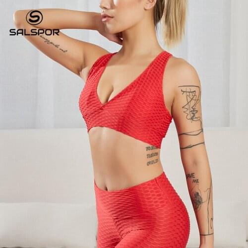 SALSPOR Sexy Push Up Bra Women Fitness Seamless Bralette Stretch Sporty Women Brassiere Bralette Top Femme Wire Free Underwear