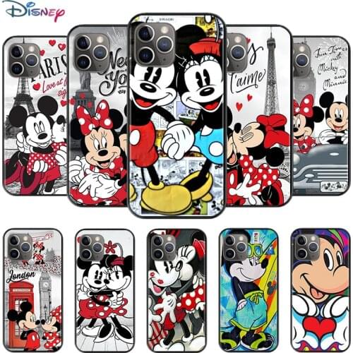 Disney Cartoon Cute Minnie Mickey Mouse For Apple iPhone 12 11 XS Pro Max Mini XR X 8 7 6 6S Plus 5 SE TPU Silicone Phone Case