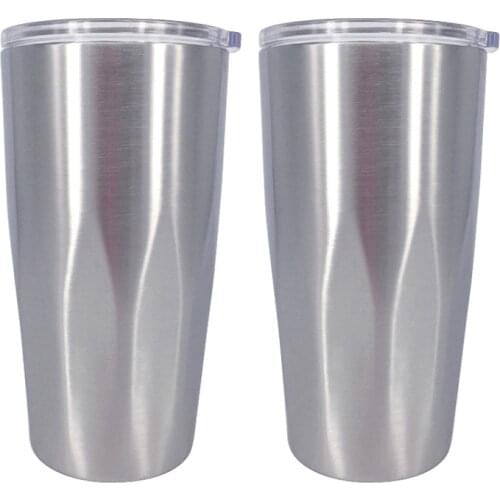 25pcs Personalized Stainless Steel 20oz Glacier Diamond Vacuum Travel Tumbler Coffee Tea Cup Thermos Flask Water Tumbler
