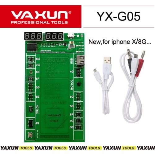 YAXUN YX-G05 New Professional Battery Activation Charge Board+Micro USB Cable for iPhone X/8G/8Plus/7G/6G/5G/ Moto G/Moto