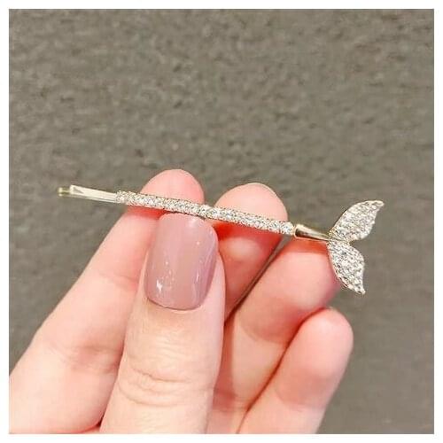 Mermaid Tail Pearl Hair Clips Trendy Beach Mermaid Hair Pin Daily Wedding Party Valentines Day Hair Accessories
