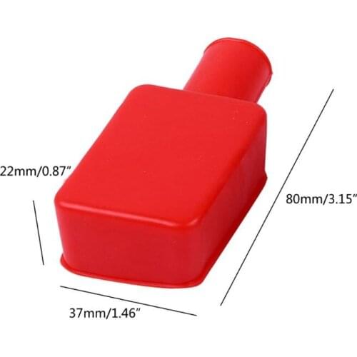 2Pcs Car Battery Negative Positive Terminal Covers Boat Insulating Protector QW