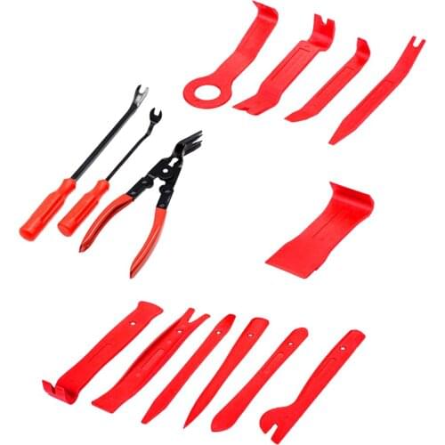 DIY 14Pcs Car Door Dash Audio Radio Removal Tool Panel Trim Install Open Pry Kit Set Car Repair Tools