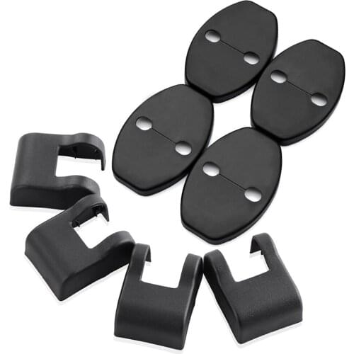 4Pcs Car Door Lock Protector Cover+4Pcs Door Check Arm Protection Cover For Audi A8L A4L A4 A5 A6L A6 A7 S5 Q3 Q5 TT TTS