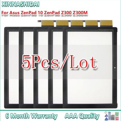 5Pcs/lot For Asus ZenPad 10 Z300C Z300M Z301ML Z301MFL Z300 Touch Screen Digitizer Assembly Glass Panel
