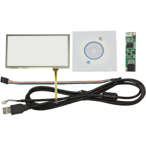 6inch 4 Wire Resistive Touch Panel 145mm x 87mm Handwriting Screen USB Card Kit