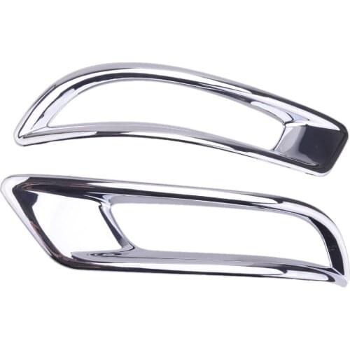 Beler 1 Pair Tail Rear Fog Light Lamp Frame Cover Trim Fit for Honda CR-V 2020 2021 ABS Chrome