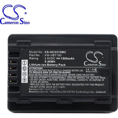CameronSino for PANASONIC HC-250EB HC-550EB HC-727EB HC-750EB HC-770EB HC-989 HC-V110 HC-V110GK HC-V110MGK HC-V130 battery