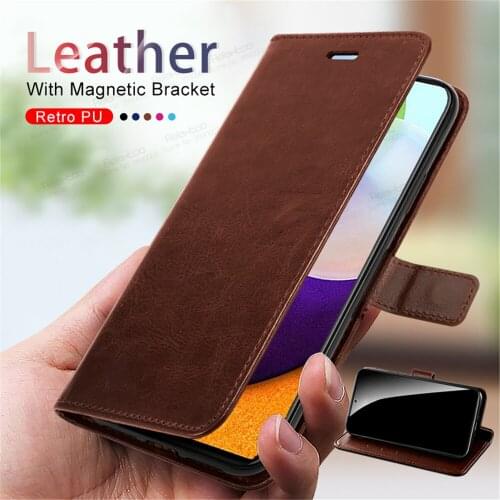Luxury Retro Leather Magnetic Flip Case For Samsung Galaxy A52 5G/4G A 52 A525F A526B Stand Wallet Book Phone Cover Coque Fundas