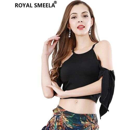 Womens top belly dance costume sexy milk silk belly dance top belly dancing wear lesson training wear practice clothes 119141