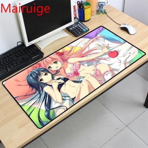 Mairuige Animation Mouse Pad HD Two Sexy Girls Mouse Pad Computer Notebook Cool Gamer Desk Mat Mouse Pad Gaming Desk