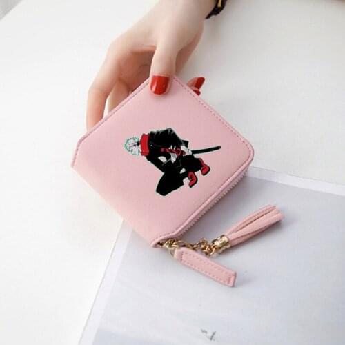 Anime Jujutsu Kaisen Oxford Small Money Purse New Design Cartoon Printing Solid Purses Cospaly Bags With Coin Bag Zipper Wallets