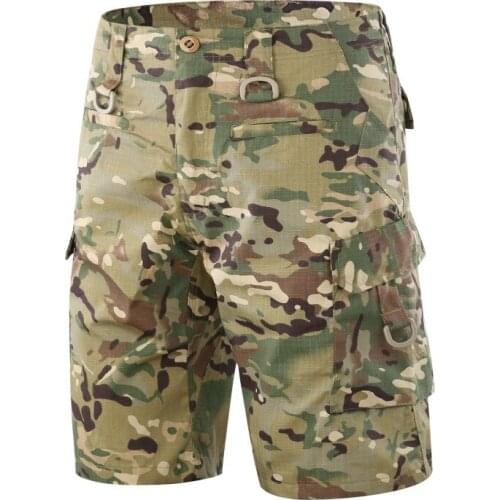 Men Summer Combat Quick-dry Multi-pocket Outdoor Shorts Climbing Hiking Training Tactical Camping Cargo Sports Half Trousers