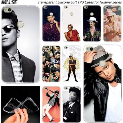 Singer Bruno Mars Soft Silicone Case for Huawei NOVA 3 3i 4 Honor 7A Pro 7S 6X 7X 8X 8 9 10 Lite Play View 20 Fashion Cover