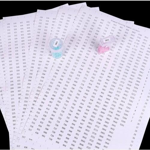 5D Diamond Painting Tool box Sticker Diamond Classification Storage Distinguish Label Stickers Diamond Embroidery Accessories