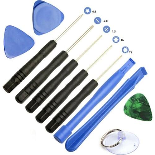 11Pcs Mobile Phone Repair Opening Pry Tools Kit Screwdriver Set for iPhone 6 5 5S SE Набор инструментов для мобильного телефона