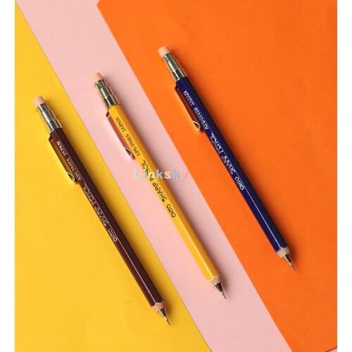 OHTO Mechanical Pencil Wood Sharp Mini 0.5mm,APS-350 Series,Smooth and Easy To Write,Exquisite and Small,Student Cartography