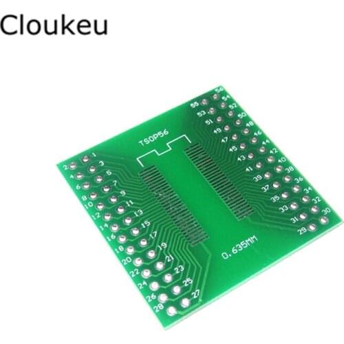 5Pcs Adapter plate TSOPII TSSOP56 SOP56 SOP conversion DIP conversion board 0.635mm/0.8mm/2.54mm pitch