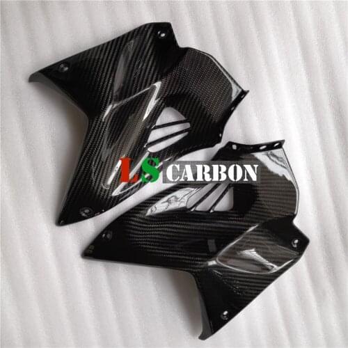 Full Carbon Fiber For Kawasaki H2 Motorcycle Accessories Side Tank Panels(Upper Tank Covers w/ Aluminium Grill