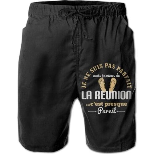 Causal Breathable Quick Dry Funny Geek R248 Sports I M Not Perfect But I M From Reunion Male Shorts