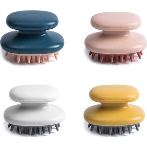 Handheld Silicone Scalp Shampoo Massage Brush Washing Comb Shower Head Hair Wash U2JD