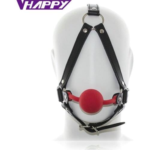 SM 10 pcs/lot Sex Mask Sex Toys For Couple Sex Products PU Mask Harness With Rubber Ball Gag Harness new Bondage VP-Mg004030B