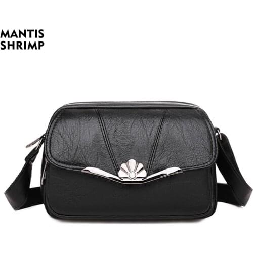 Bags for Women Fashion Crossbody Bags Soft PU Leather Shoulder Bags Black Designer Bag for Ladies Female Purse Shoulder Bag