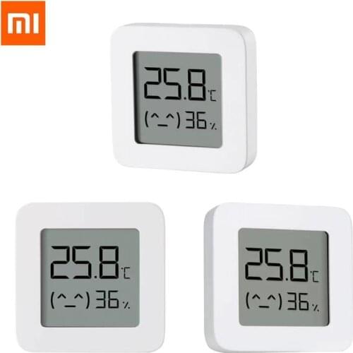 Xiaomi Smart Temperature Humidity Sensor Bluetooth Digital Thermometer 2 LCD Screen Moisture Meter Wireless with Battery