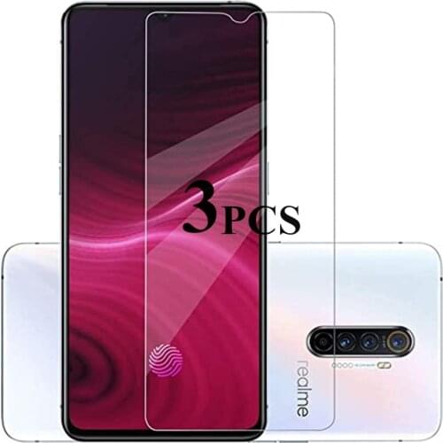 3PCS Full Cover Tempered Glass For Realme 7 6 6i 6 Pro C15 C11 C1 C2 C3 5 5i 5S X7 Screen Protector For Oppo Realme 7 Pro Glass