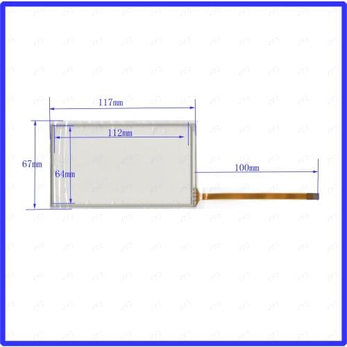 ZhiYuSun 5173 117*67mm 5inch 4-wire resistive touch panel for Car DVD, GPS Navigator screen glass this is compatible