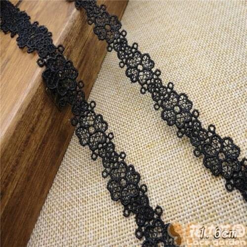 1.8cm Wide Black Hollow Venise water soluble lace clothing accessories of various kinds of clothing ornament