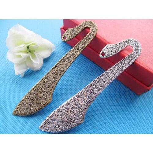 2pcs 23mmx115mm Antique Silver/Antique Bronze Filigree Flower Hair Kanzashi/Bookmark Pendant Charm/Finding,DIY Jewelry Accessory