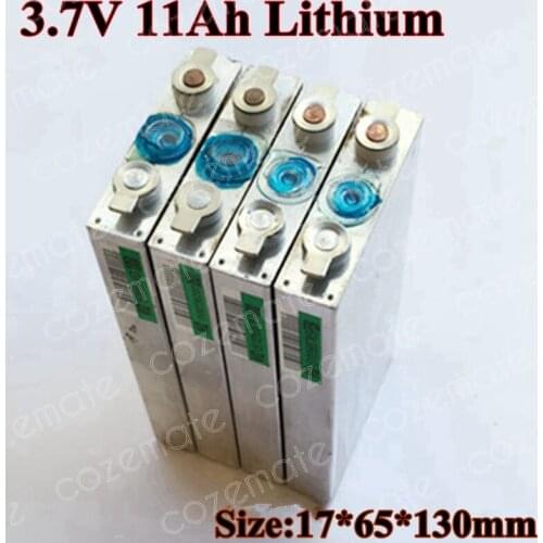 2pc 1866132 3.7v 10000mah Lithium 3.7v 10ah Polymer Battery High Drain 50A Aluminum Case for Diy Power Bank Power Tool Devices