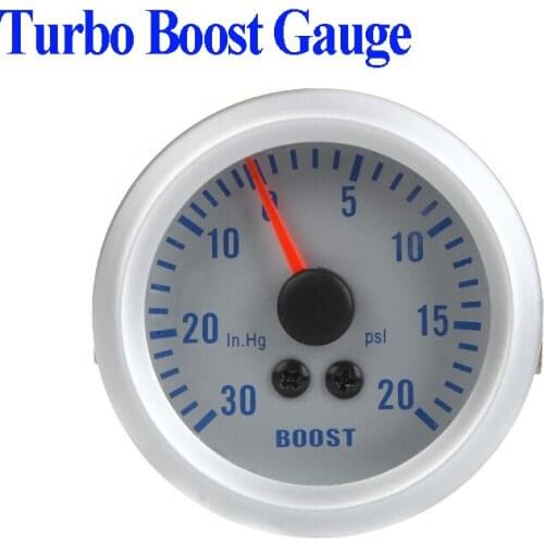 Automobile Turbo Boost / Vacuum Gauge Meter for Auto Car 2" 52mm 0~30in.Hg / 0~20PSI Blue Light
