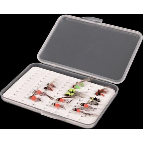 Fly Fishing Case Transparent Hook Flies Box Lightweight Tackle Lure Organizer Waterproof Durable Fishing Gear Transparent